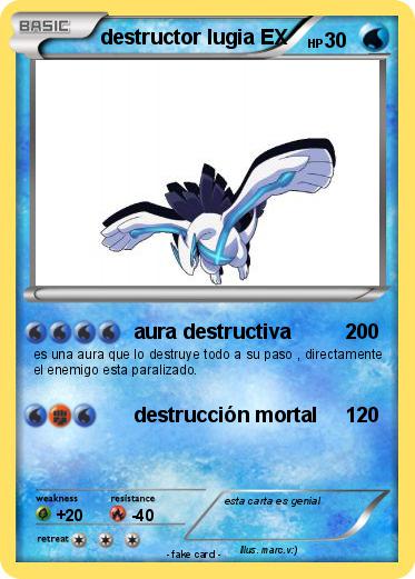 Pokemon destructor lugia EX