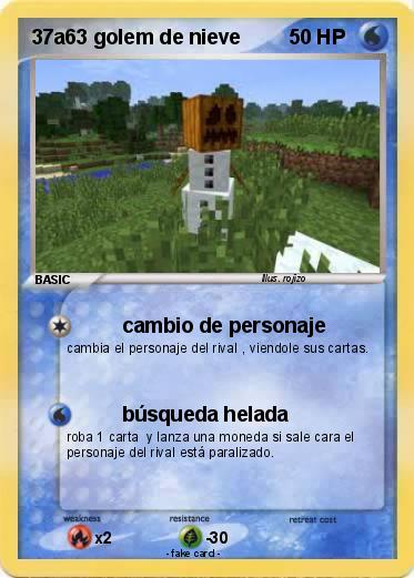 Pokemon 37a63 golem de nieve