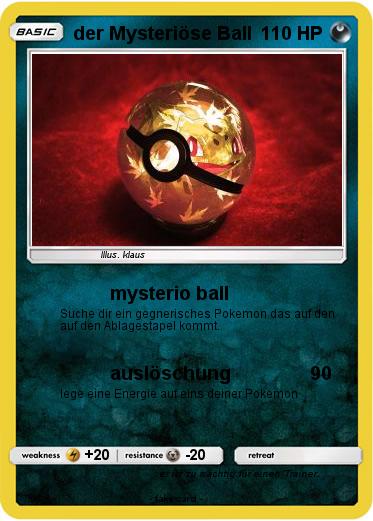Pokemon der Mysteriöse Ball