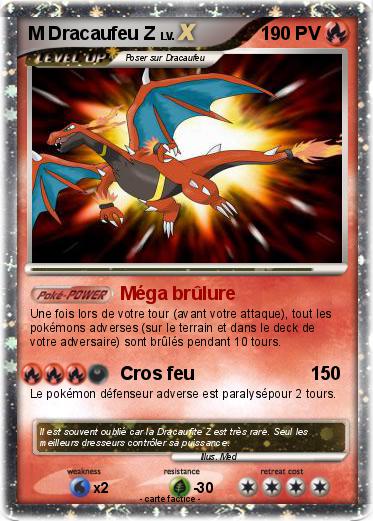Pokemon M Dracaufeu Z