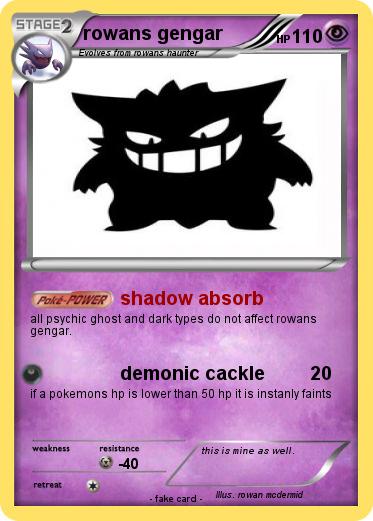 Pokemon rowans gengar