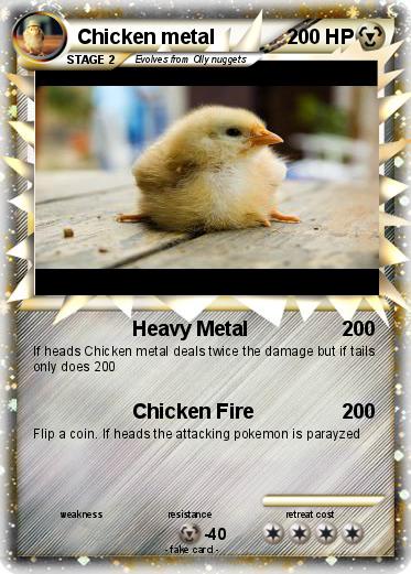 Pokemon Chicken metal