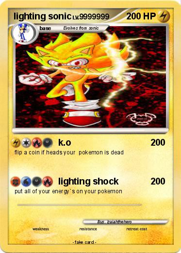 Pokemon lighting sonic