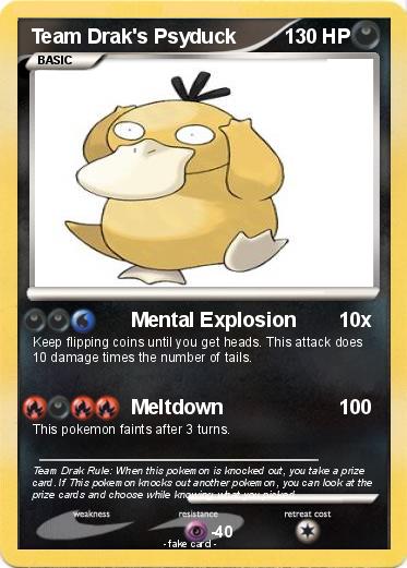Pokemon Team Drak's Psyduck