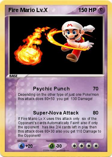Pokemon Fire Mario Lv.X