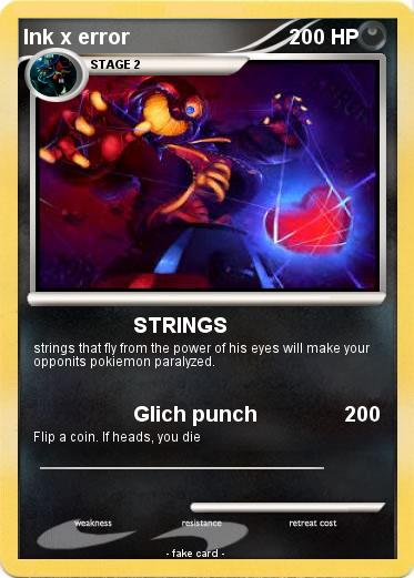 Pokemon Ink x error