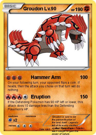 Pokemon Groudon Lv.90