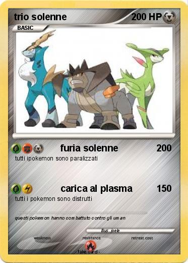 Pokemon trio solenne