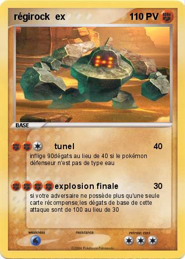 Pokemon régirock  ex