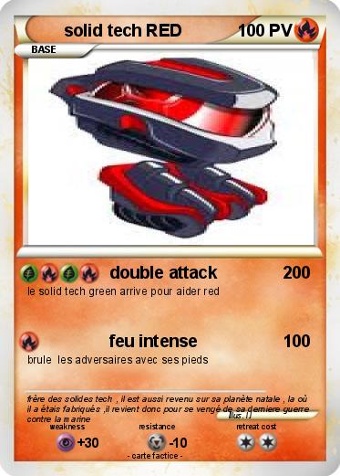 Pokemon solid tech RED