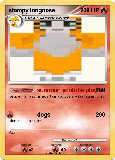 Pokemon stampy longnose