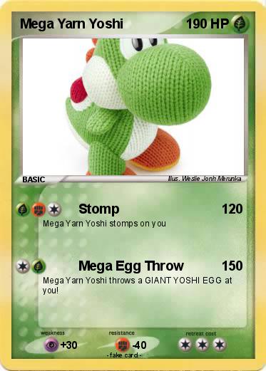 Pokemon Mega Yarn Yoshi