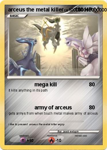 Pokemon arceus the metal killer