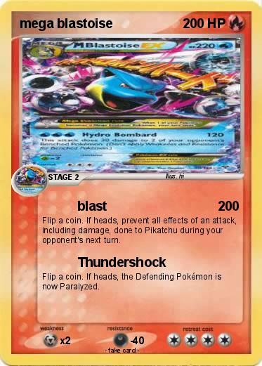 Pokemon mega blastoise