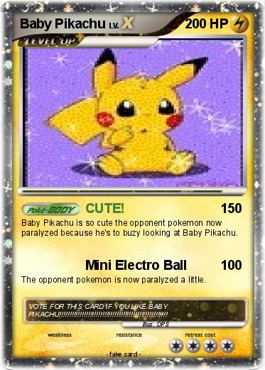 Pokemon Baby Pikachu