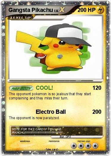 Pokemon Gangsta Pikachu
