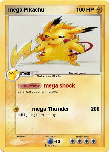Pokemon mega Pikachu