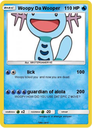 Pokemon Woopy Da Wooper