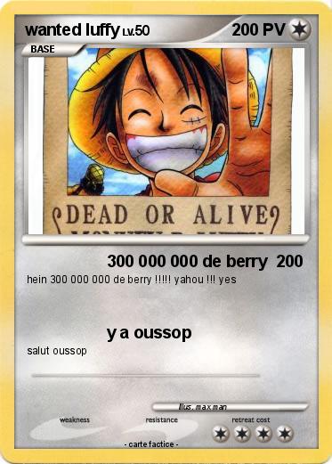 Pokemon wanted luffy