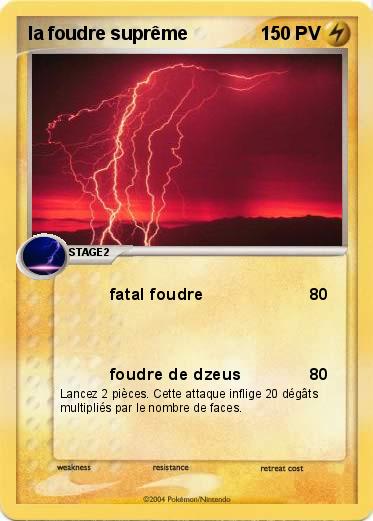 Pokemon la foudre suprême 
