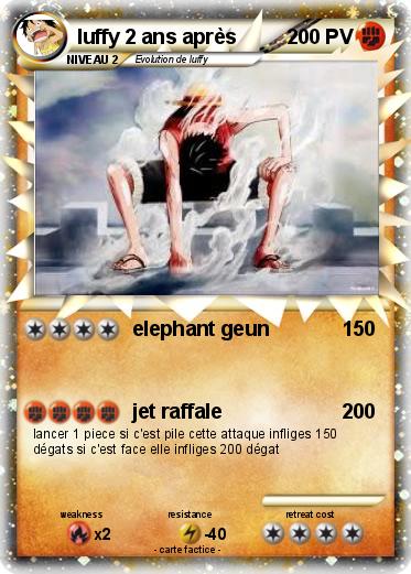 Pokemon luffy 2 ans après