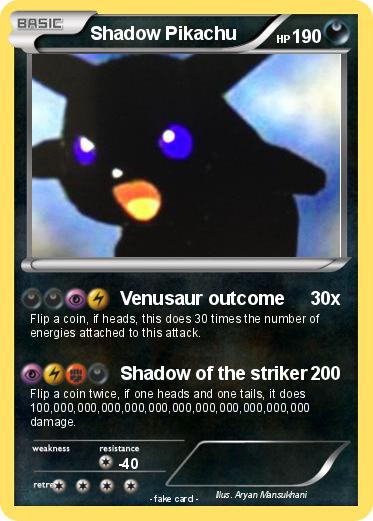 Pokemon Shadow Pikachu