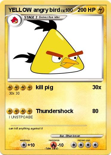 Pokemon YELLOW angry bird