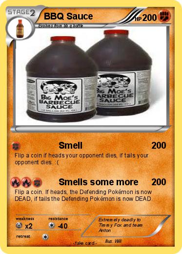 Pokemon BBQ Sauce