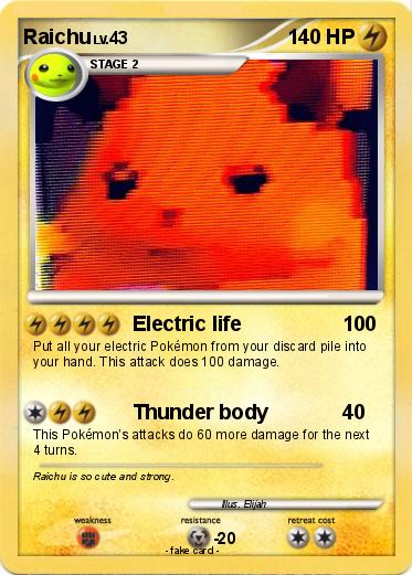Pokemon Raichu