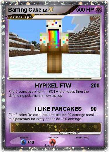 Pokemon Barfing Cake