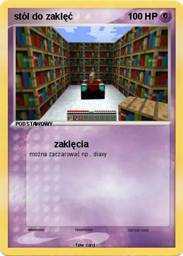 Pokemon stół do zaklęć