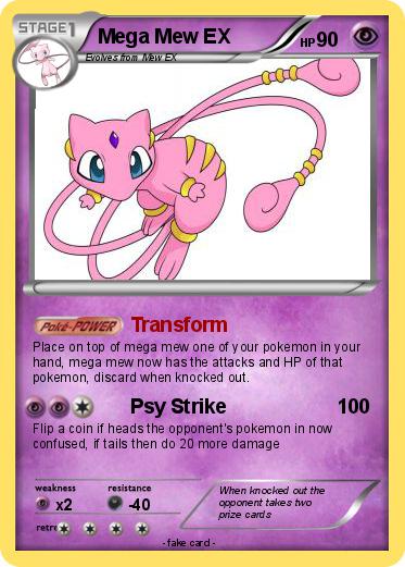 Pokemon Mega Mew EX