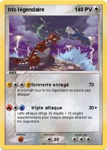 Pokemon trio légendaire