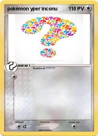 Pokemon pokémon yper inconu