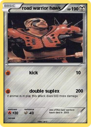 Pokemon road warrior hawk