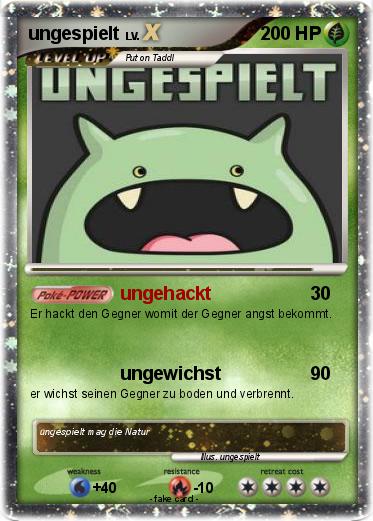 Pokemon ungespielt