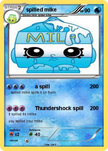 Pokemon spilled mlke