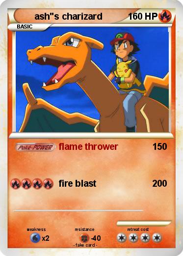 Pokemon ash"s charizard