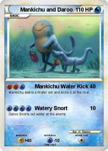 Pokemon Mankichu and Daroo