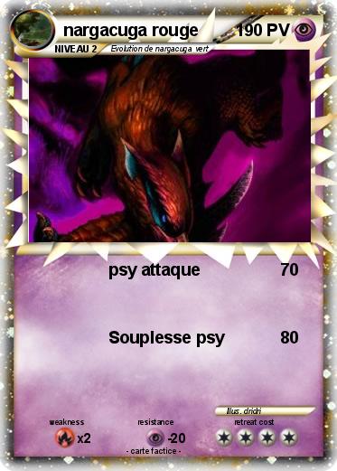 Pokemon nargacuga rouge