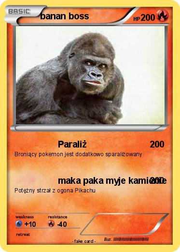 Pokemon banan boss