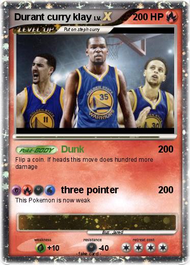 Pokemon Durant curry klay