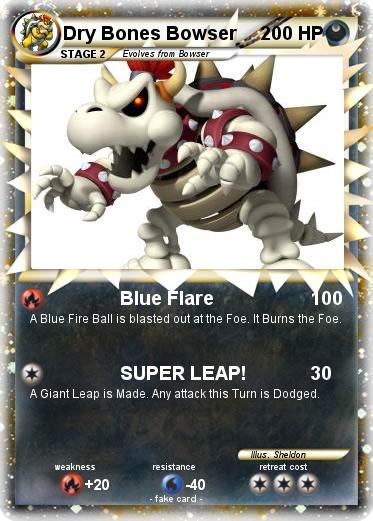 Pokemon Dry Bones Bowser