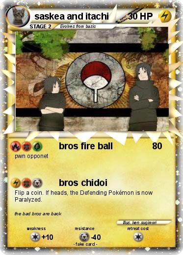 Pokemon saskea and itachi