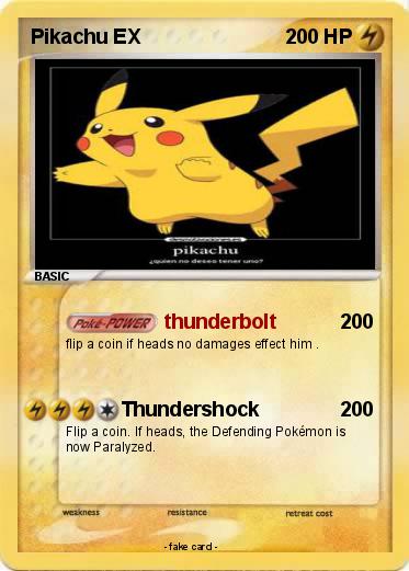 Pokemon Pikachu EX