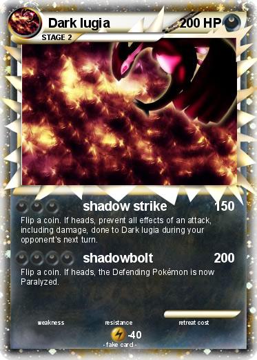 Pokemon Dark lugia
