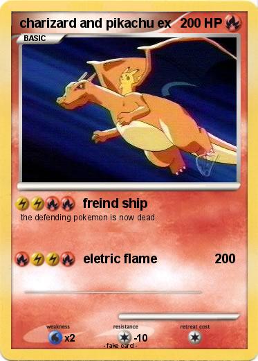Pokemon charizard and pikachu ex