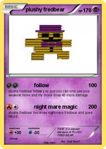 Pokemon plushy fredbear