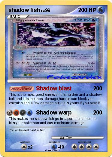 Pokemon shadow fish
