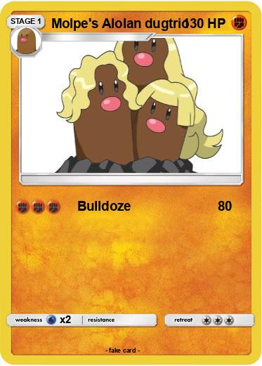 Pokemon Molpe's Alolan dugtrio